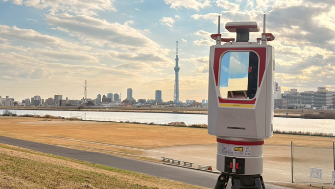 スカイツリーを遠くから計測するTLS