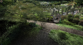 造園緑地の点群画像